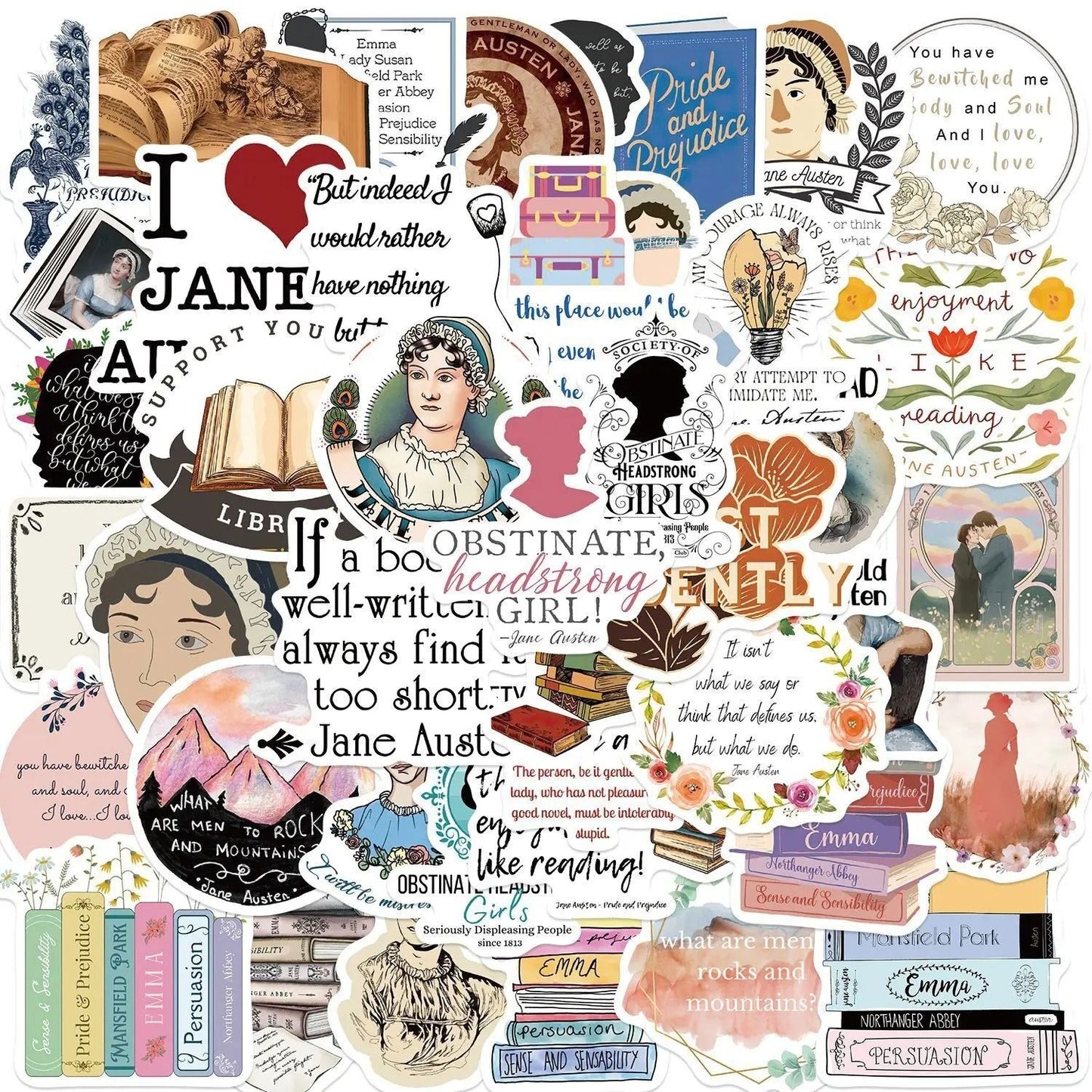 Bookish Reading Sticker Decals Mix Pack
