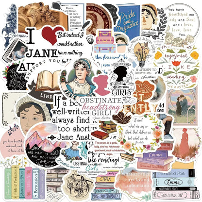 Bookish Reading Sticker Decals Mix Pack