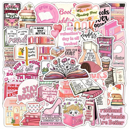 Bookish Reading Sticker Decals Mix Pack