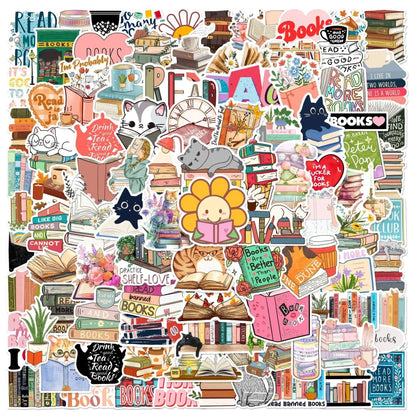 Bookish Reading Sticker Decals Mix Pack