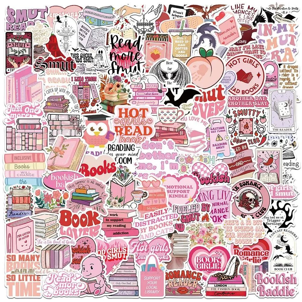 Bookish Reading Sticker Decals Mix Pack
