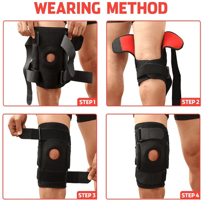 Adjustable Knee Support Brace with Open Patella for Pain Relief and Sports Protection