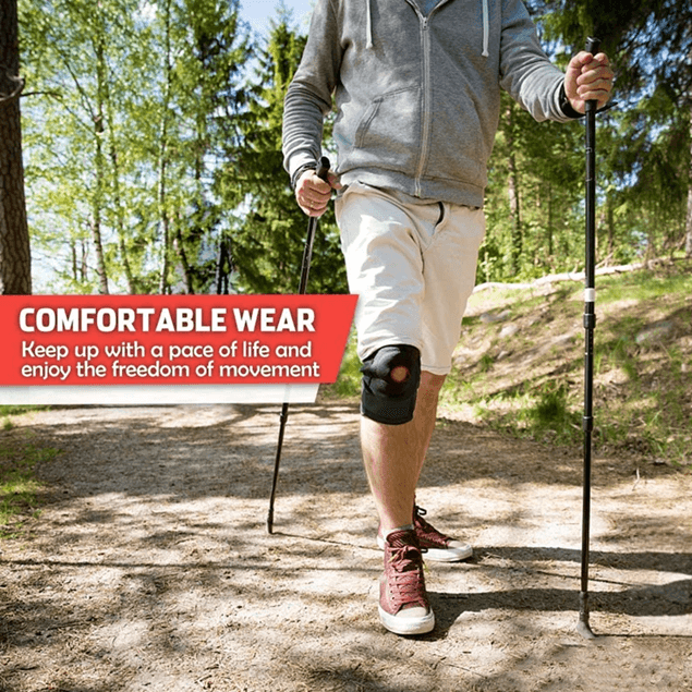 Adjustable Knee Support Brace with Open Patella for Pain Relief and Sports Protection