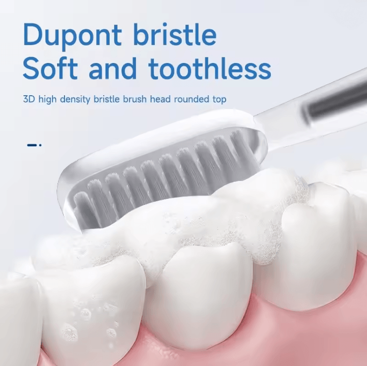 Electric Toothbrush for Women with Slim Handle and Soft DuPont Bristles