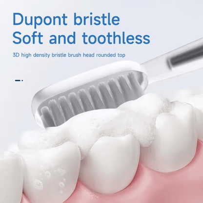 Electric Toothbrush for Women with Slim Handle and Soft DuPont Bristles