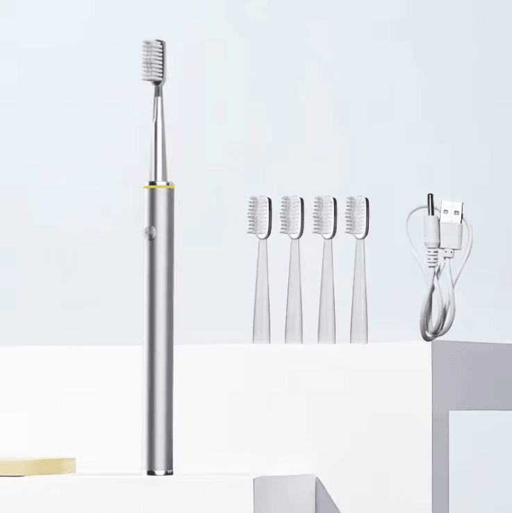 Electric Toothbrush for Women with Slim Handle and Soft DuPont Bristles