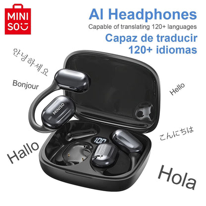 Miniso MS162 Intelligent Bluetooth Translation Earbuds Wireless Chat Headset