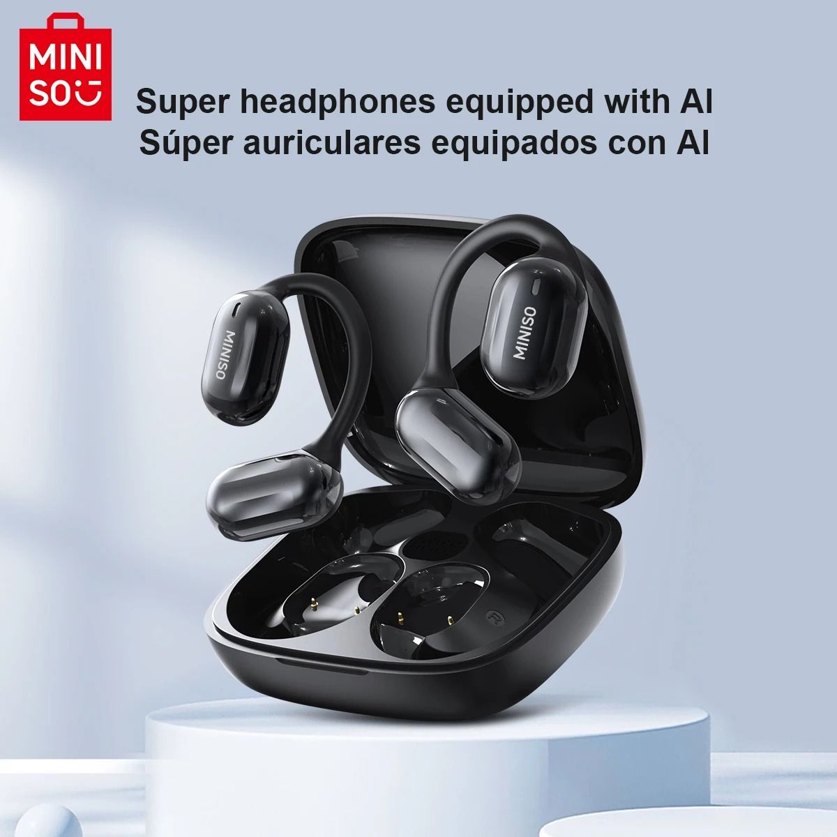 Miniso MS162 Intelligent Bluetooth Translation Earbuds Wireless Chat Headset