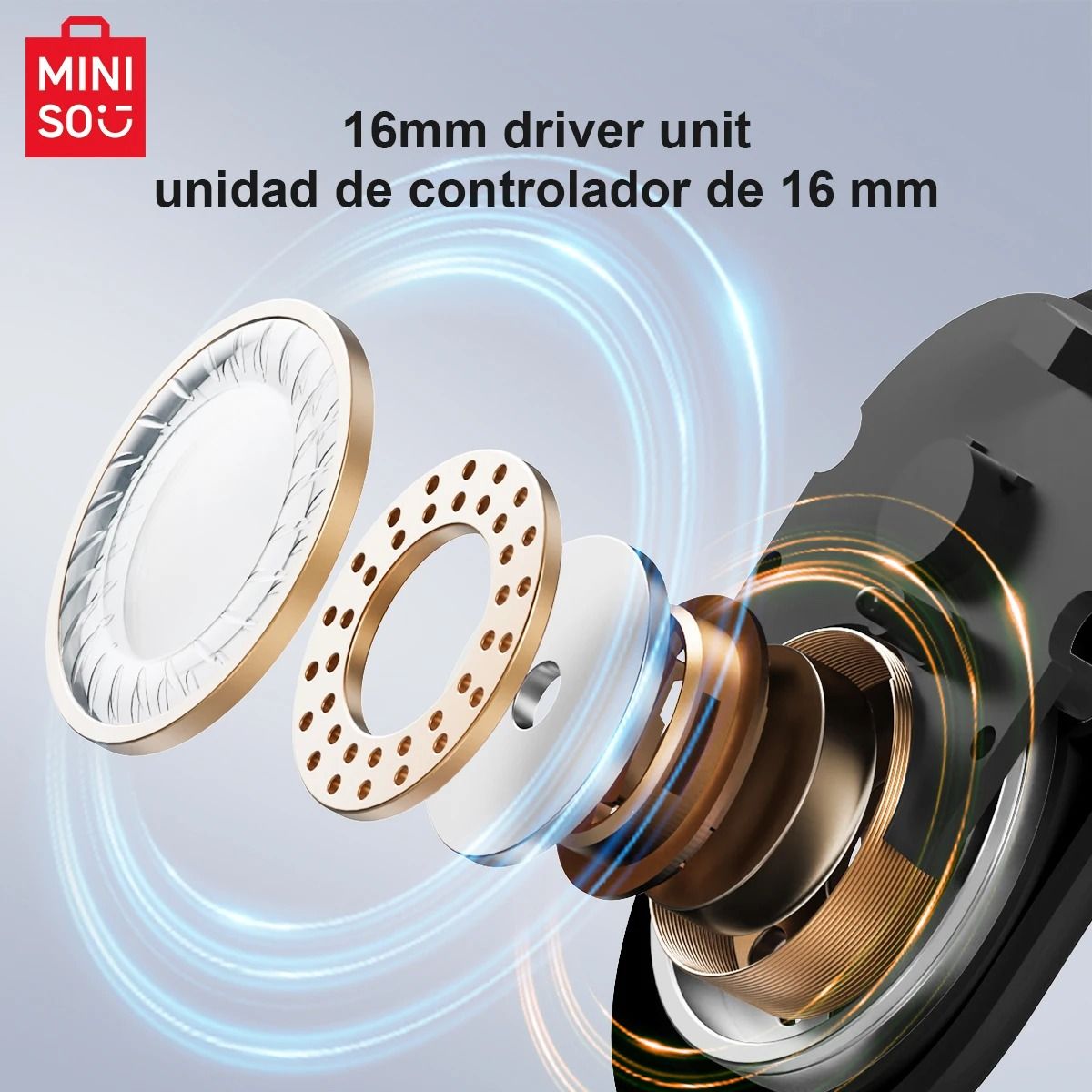 Miniso MS162 Intelligent Bluetooth Translation Earbuds Wireless Chat Headset