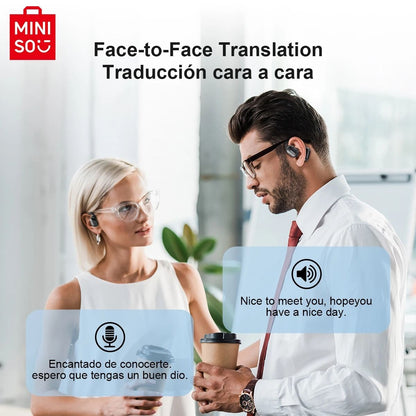 Miniso MS162 Intelligent Bluetooth Translation Earbuds Wireless Chat Headset