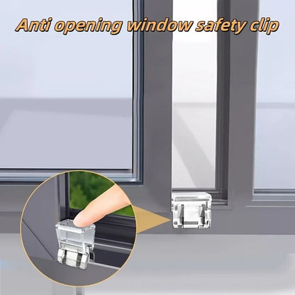 Sliding Window Safety Lock Clips for Home Security and Screen Fixing