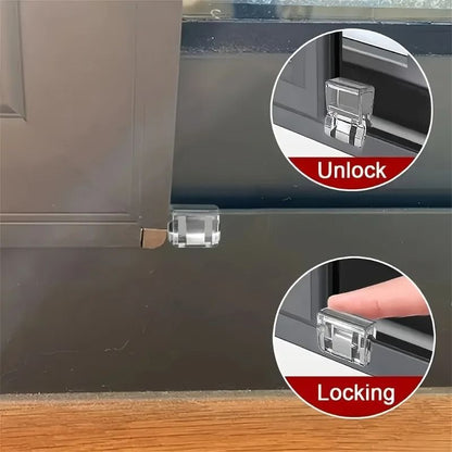 Sliding Window Safety Lock Clips for Home Security and Screen Fixing