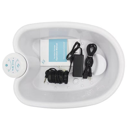 Ionic Detox Foot Bath Massage Machine with Basin – Electric Foot Spa Massager with Vibration & Deep Cleansing Arrays