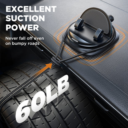 Reusable Silicone Car Phone Mount, Universal Dashboard Phone Holder, Anti-Slip Dash Pad Mat for Car