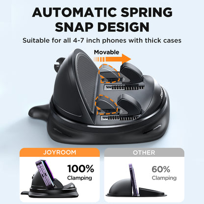 Reusable Silicone Car Phone Mount, Universal Dashboard Phone Holder, Anti-Slip Dash Pad Mat for Car