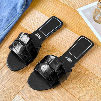 New Woven Luxury Designer Women Sandals, Summer Flat Comfortable Casual Bottom Women Slippers, Trendy Fashion