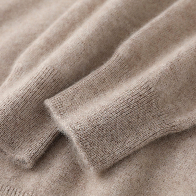 Mens Merino Wool Sweater, Thick Hooded Pullover, Soft Knitwear for Autumn Winter, Casual Comfort Wool Clothing Top