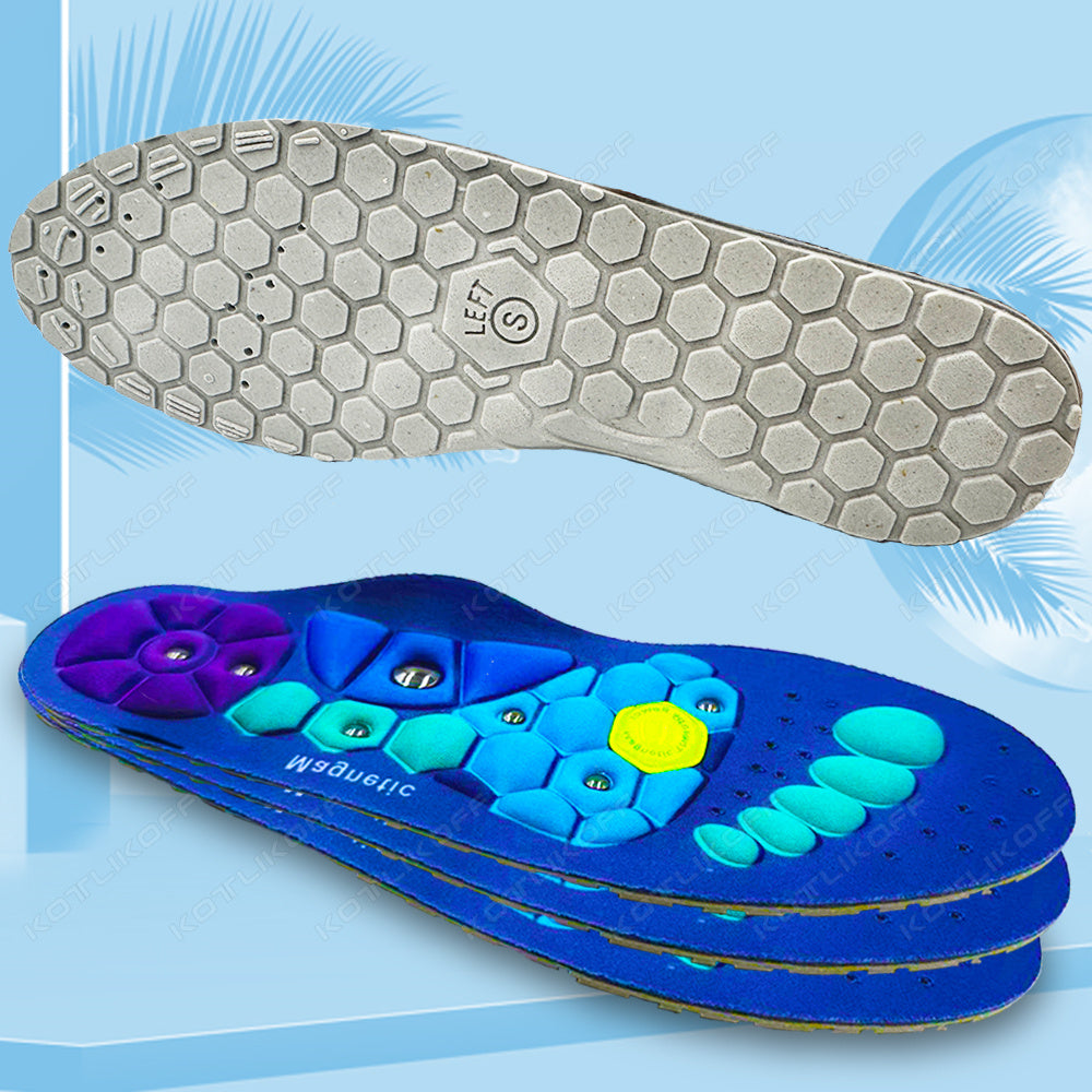 Orthopedic Arch Support Magnetic Massage Shoe Soles, Foot Therapy Acupressure Insoles, Relaxation Comfort Shoe Inserts