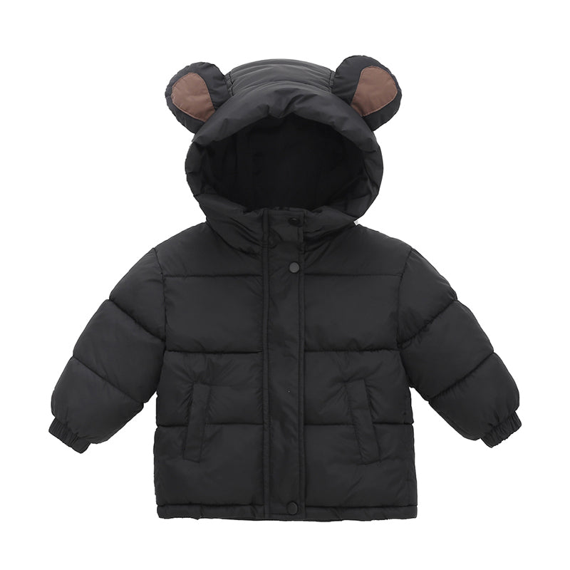 Thicken Warm Winter Coat for Kids 2-8 Years, Plush Thick Jacket, Boys Girls Cold Weather Outerwear