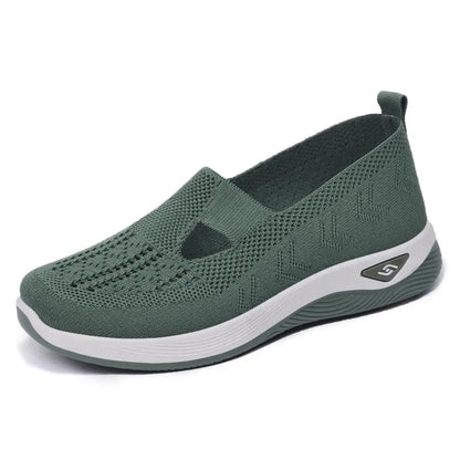 Casual Sneakers Womens Shoes Summer, Breathable Lightweight Slip On Walking Shoes, Flat Sports Outdoor Comfort Footwear
