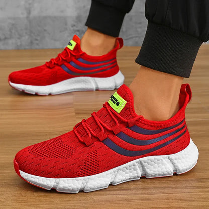 Summer Mens Sneakers, Breathable Comfortable Platform Shoes, Man Running Shoes, Fashion Walking Sneakers for Outdoor
