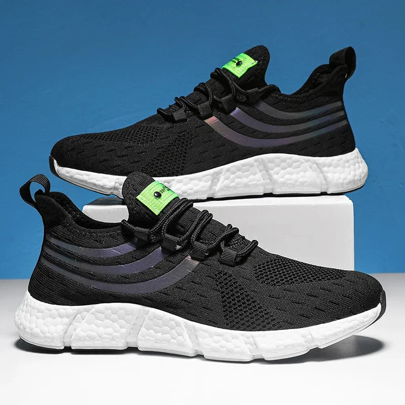 Summer Mens Sneakers, Breathable Comfortable Platform Shoes, Man Running Shoes, Fashion Walking Sneakers for Outdoor