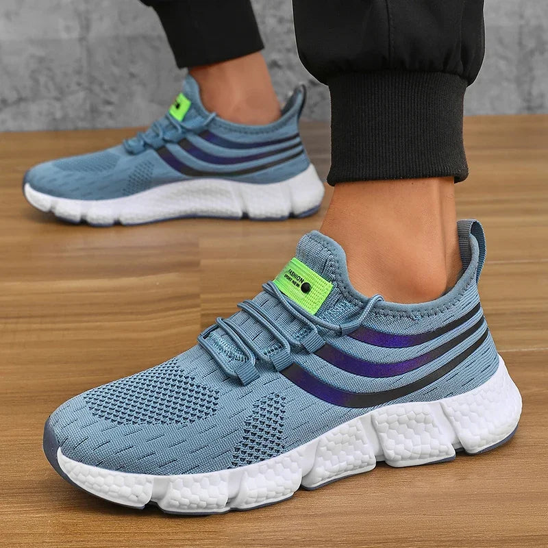 Summer Mens Sneakers, Breathable Comfortable Platform Shoes, Man Running Shoes, Fashion Walking Sneakers for Outdoor