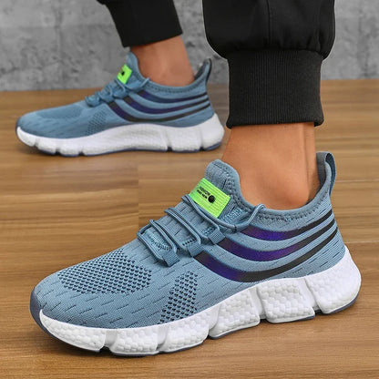 Summer Mens Sneakers, Breathable Comfortable Platform Shoes, Man Running Shoes, Fashion Walking Sneakers for Outdoor
