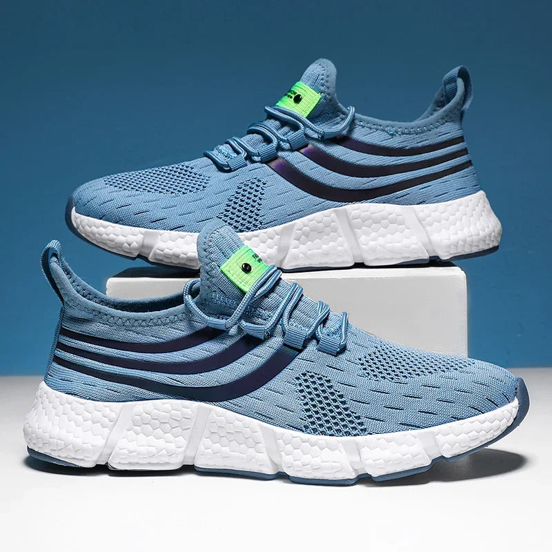 Summer Mens Sneakers, Breathable Comfortable Platform Shoes, Man Running Shoes, Fashion Walking Sneakers for Outdoor