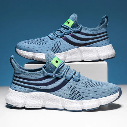 Summer Mens Sneakers, Breathable Comfortable Platform Shoes, Man Running Shoes, Fashion Walking Sneakers for Outdoor