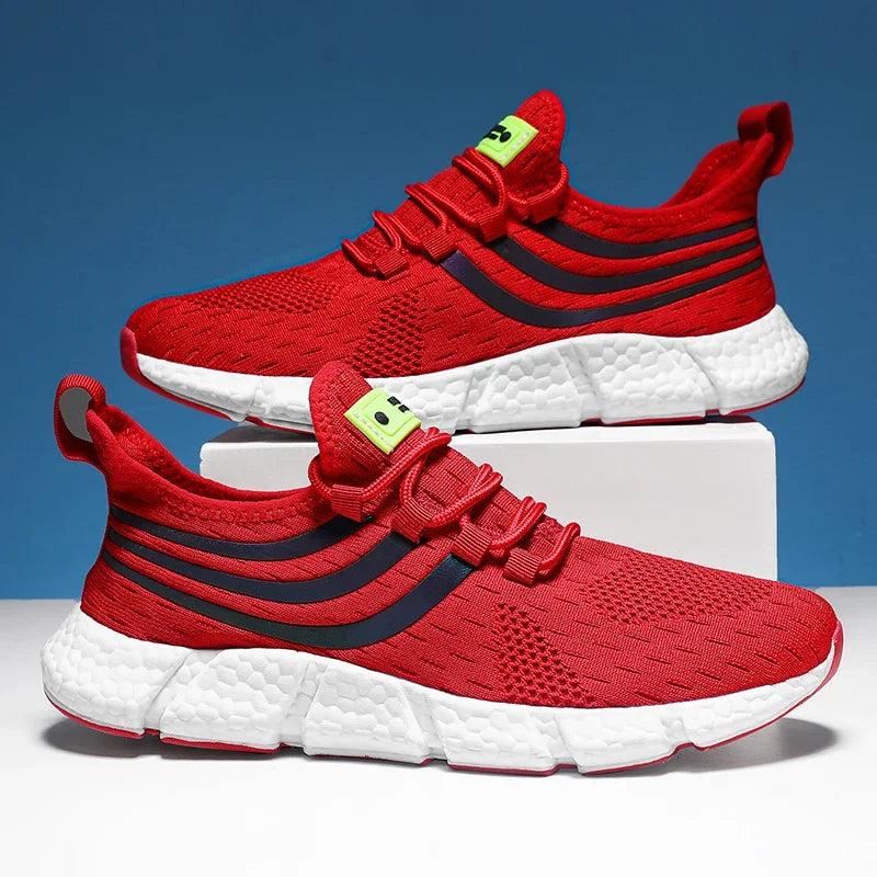 Summer Mens Sneakers, Breathable Comfortable Platform Shoes, Man Running Shoes, Fashion Walking Sneakers for Outdoor