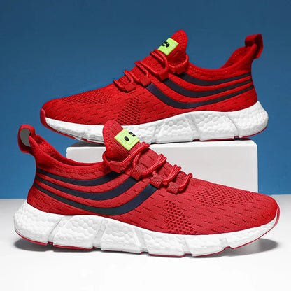 Summer Mens Sneakers, Breathable Comfortable Platform Shoes, Man Running Shoes, Fashion Walking Sneakers for Outdoor