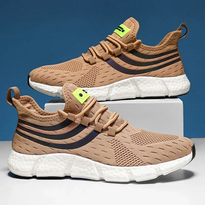 Summer Mens Sneakers, Breathable Comfortable Platform Shoes, Man Running Shoes, Fashion Walking Sneakers for Outdoor