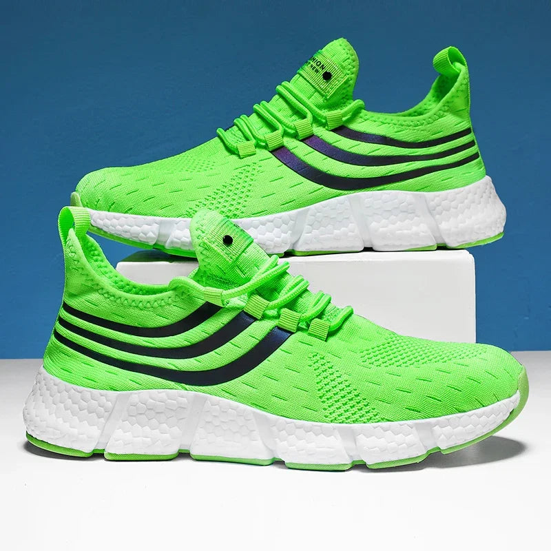 Summer Mens Sneakers, Breathable Comfortable Platform Shoes, Man Running Shoes, Fashion Walking Sneakers for Outdoor