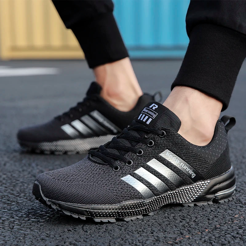 Summer Breathable Shoes for Men, Men Outdoor Sneakers, Lightweight Comfortable Sports Walking Training Running Shoes