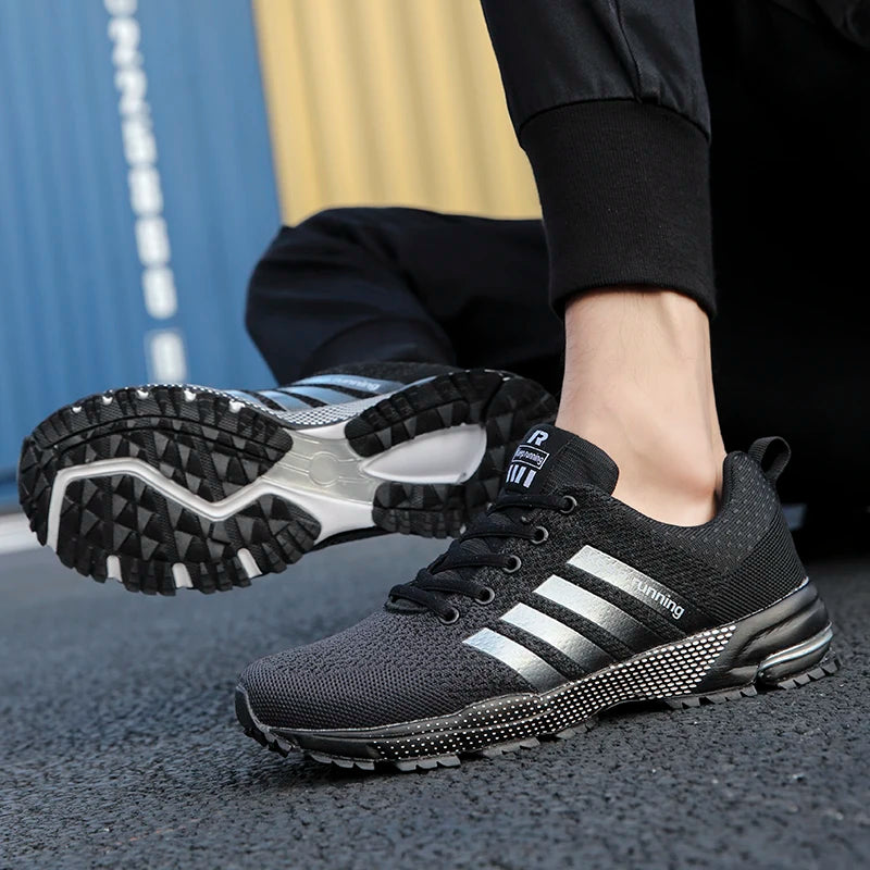 Summer Breathable Shoes for Men, Men Outdoor Sneakers, Lightweight Comfortable Sports Walking Training Running Shoes