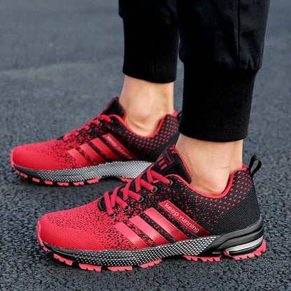 Summer Breathable Shoes for Men, Men Outdoor Sneakers, Lightweight Comfortable Sports Walking Training Running Shoes