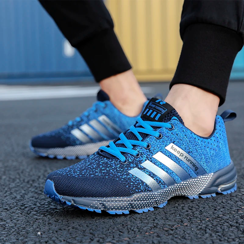 Summer Breathable Shoes for Men, Men Outdoor Sneakers, Lightweight Comfortable Sports Walking Training Running Shoes