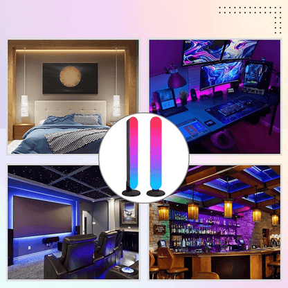 RGB Music Rhythm Light Bar USB Rechargeable Sound Reactive LED Decoration