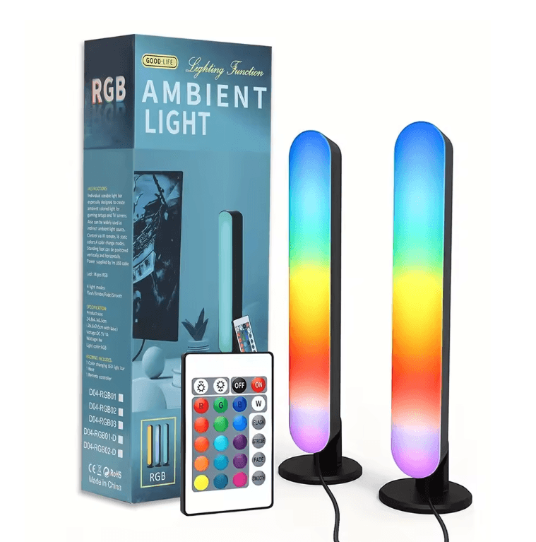 RGB Music Rhythm Light Bar USB Rechargeable Sound Reactive LED Decoration
