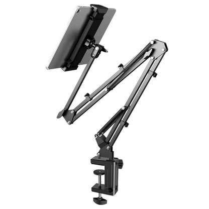 360° Rotating Tablet Stand, Desktop Phone Mount, Aluminum Arm, iPad Pro, Air Mini 4~11, Samsung, Xiaomi, Lenovo Tab