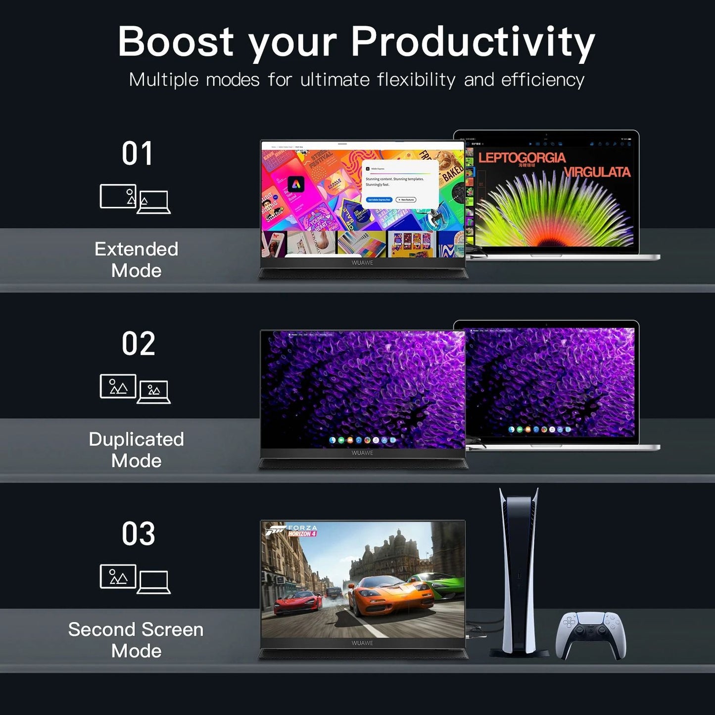 15.6 Inch Portable Monitor with HDR USB C and HDMI Connectivity