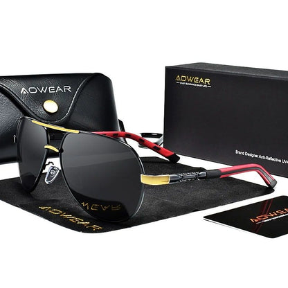 Aviation Polarized Aluminum Sunglasses for Driving & Outdoor Use