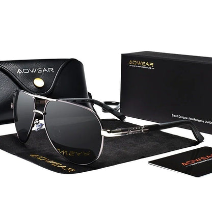 Aviation Polarized Aluminum Sunglasses for Driving & Outdoor Use
