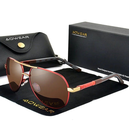 Aviation Polarized Aluminum Sunglasses for Driving & Outdoor Use
