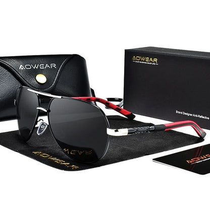 Aviation Polarized Aluminum Sunglasses for Driving & Outdoor Use