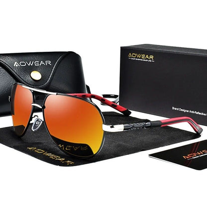 Aviation Polarized Aluminum Sunglasses for Driving & Outdoor Use