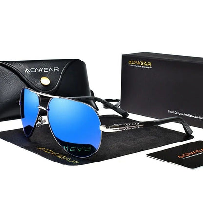 Aviation Polarized Aluminum Sunglasses for Driving & Outdoor Use
