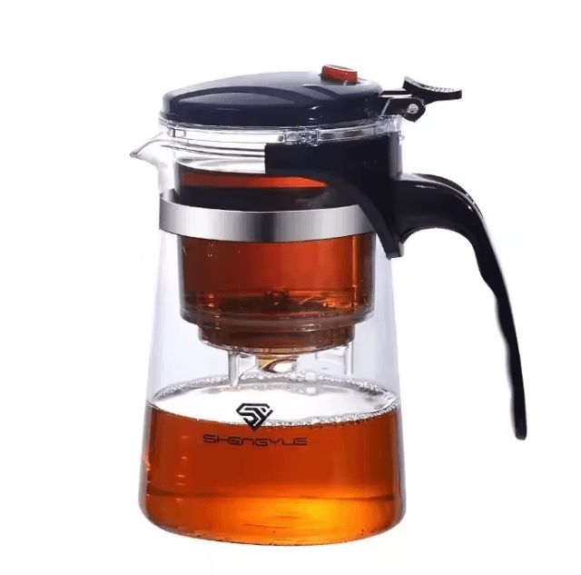 Glass Teapot with Built In Filter for Loose Leaf Tea and Herbal Brewing