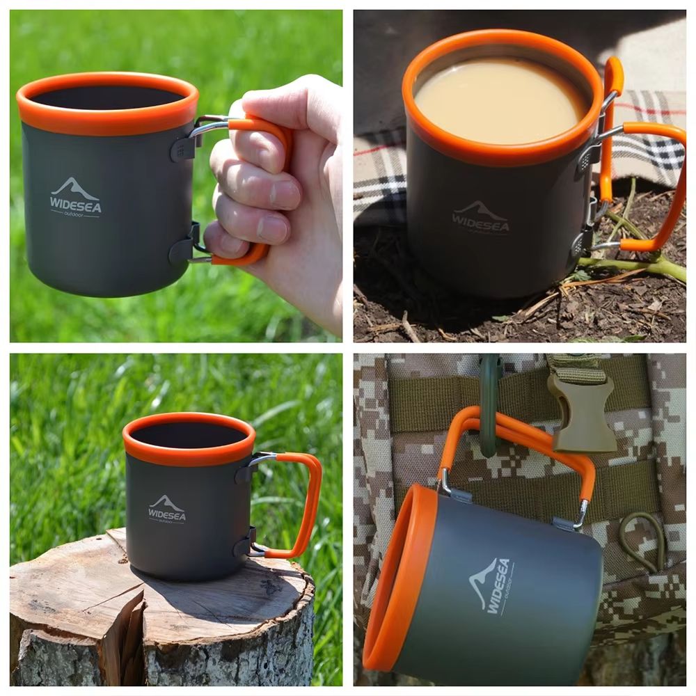 Widesea Lightweight Aluminum Camping Mug – Durable Outdoor Cup for Hiking, Trekking & Travel
